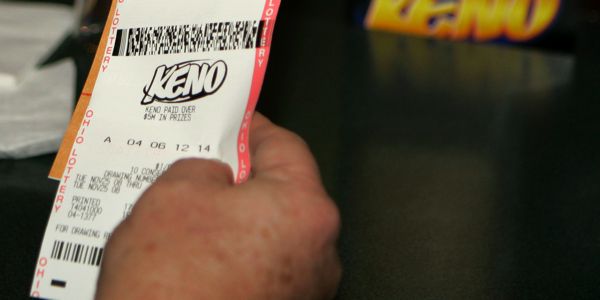 Online Keno Lotterie heutzutage, gedrücktes Los
