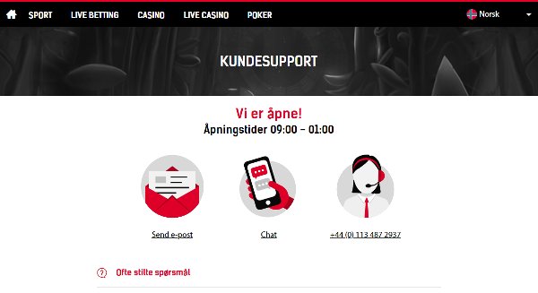 Norsk Casino Support