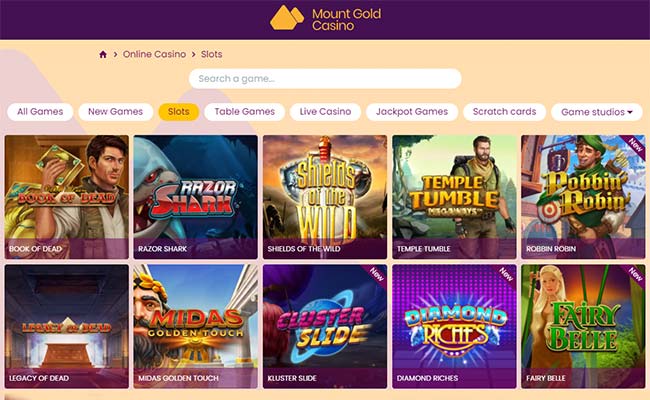 Mount-Gold-Casino-games