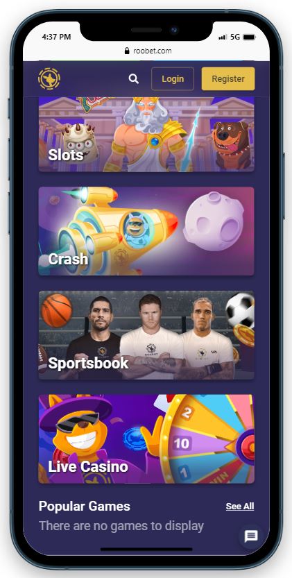 RooBet Casino mobile experience